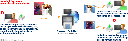 FolioNet Transfert : partage des données